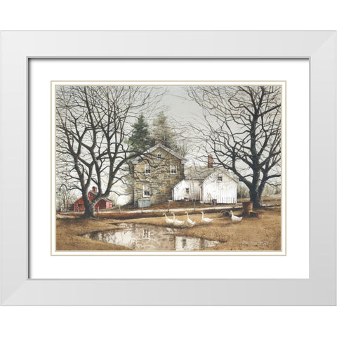 Cold Swim White Modern Wood Framed Art Print with Double Matting by Rossini, John