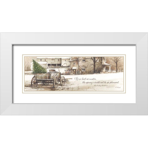 Winter White Modern Wood Framed Art Print with Double Matting by Rossini, John