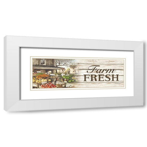 Farm Fresh White Modern Wood Framed Art Print with Double Matting by Rossini, John