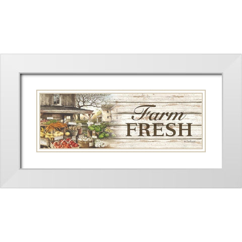Farm Fresh White Modern Wood Framed Art Print with Double Matting by Rossini, John