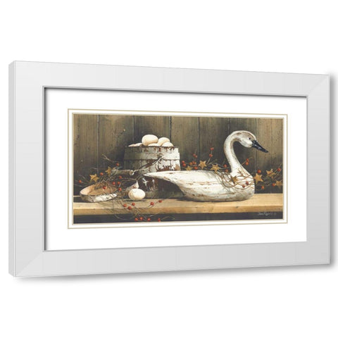 Country Charm White Modern Wood Framed Art Print with Double Matting by Rossini, John