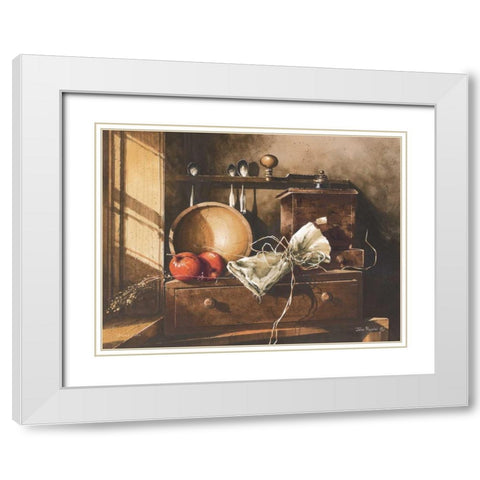 Ground Fresh White Modern Wood Framed Art Print with Double Matting by Rossini, John