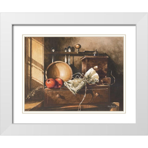 Ground Fresh White Modern Wood Framed Art Print with Double Matting by Rossini, John