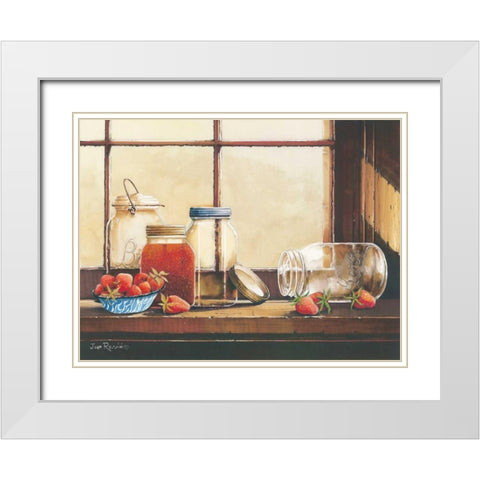 Waiting to be Filled White Modern Wood Framed Art Print with Double Matting by Rossini, John