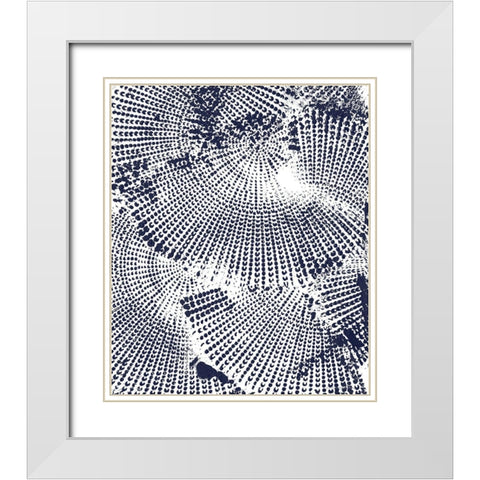 Running Circles 2 White Modern Wood Framed Art Print with Double Matting by Kamdon Kreations