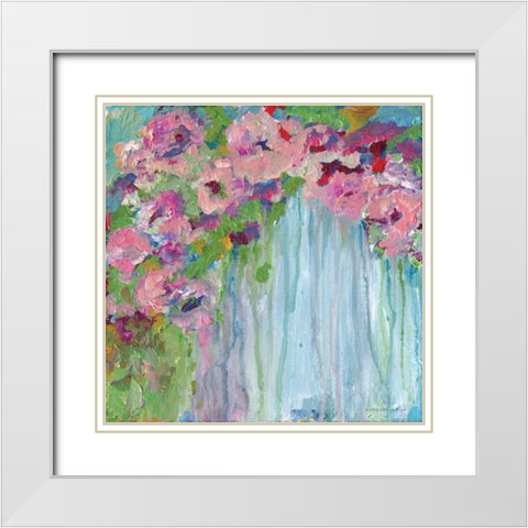 Water Beauties White Modern Wood Framed Art Print with Double Matting by Kamdon Kreations
