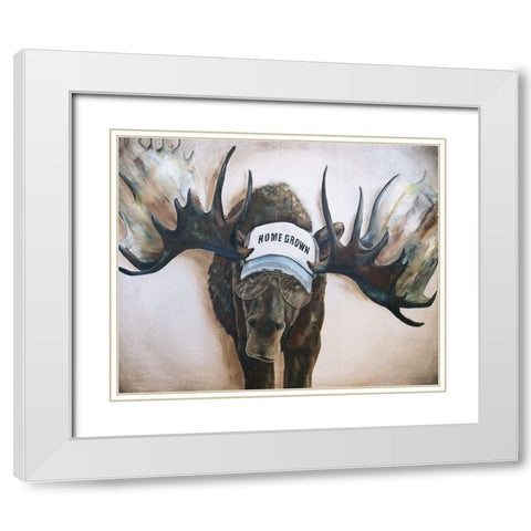 Home Grown White Modern Wood Framed Art Print with Double Matting by Kamdon Kreations