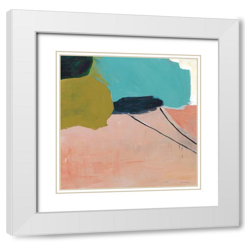 Turning to Dawn 1 White Modern Wood Framed Art Print with Double Matting by Kamdon Kreations
