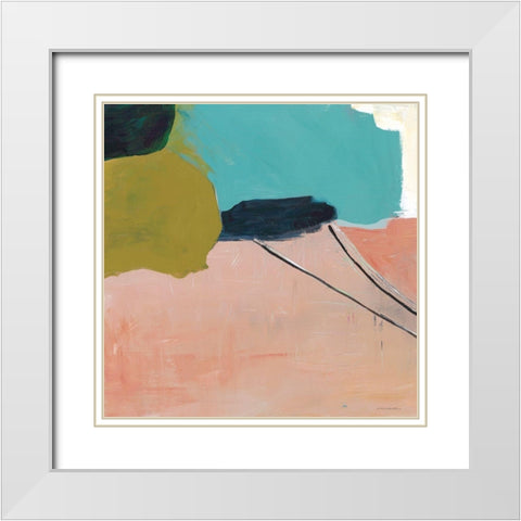 Turning to Dawn 1 White Modern Wood Framed Art Print with Double Matting by Kamdon Kreations
