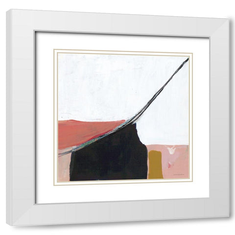 Turning to Dawn 3 White Modern Wood Framed Art Print with Double Matting by Kamdon Kreations