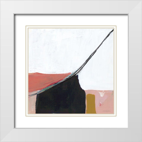 Turning to Dawn 3 White Modern Wood Framed Art Print with Double Matting by Kamdon Kreations