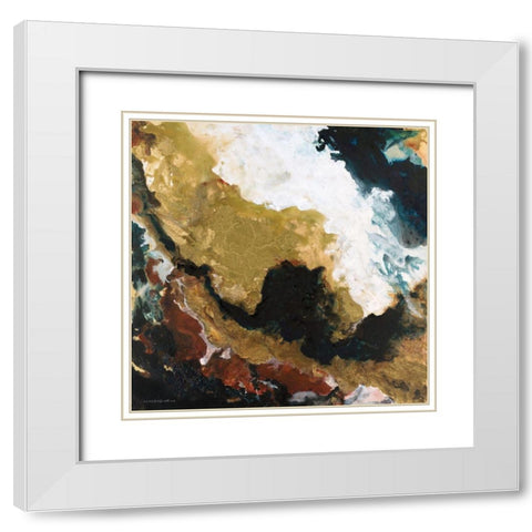 Dark Storm from Above White Modern Wood Framed Art Print with Double Matting by Kamdon Kreations