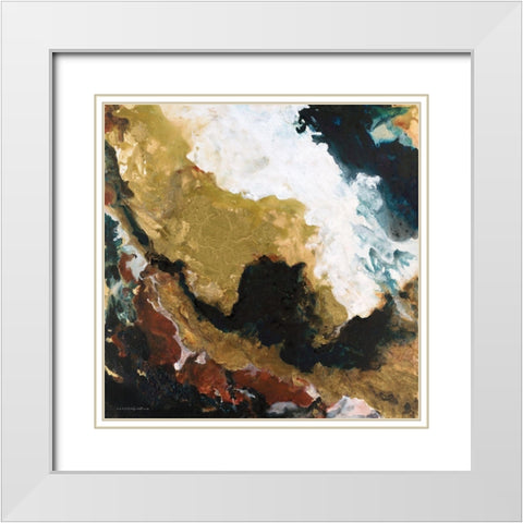 Dark Storm from Above White Modern Wood Framed Art Print with Double Matting by Kamdon Kreations