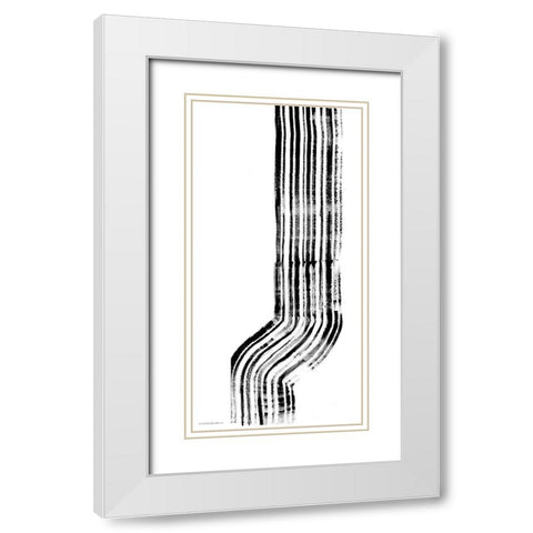 Lifes Little Bumps 2 White Modern Wood Framed Art Print with Double Matting by Kamdon Kreations