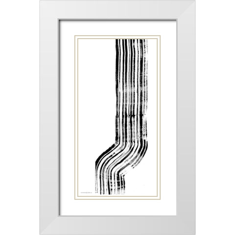 Lifes Little Bumps 2 White Modern Wood Framed Art Print with Double Matting by Kamdon Kreations