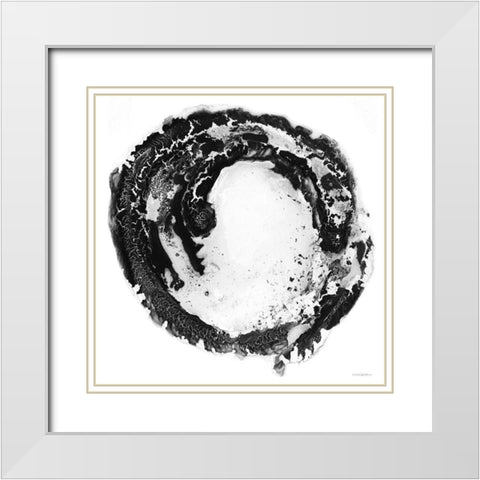 The Center of Things White Modern Wood Framed Art Print with Double Matting by Kamdon Kreations