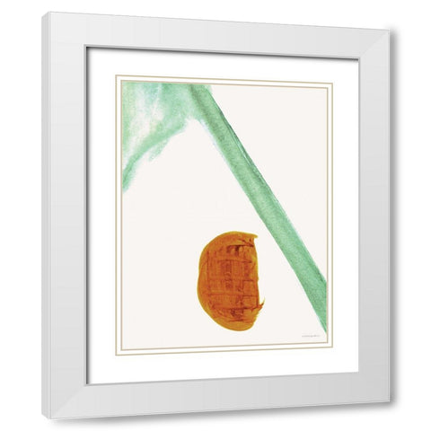 Lay in the Crook of His Arm White Modern Wood Framed Art Print with Double Matting by Kamdon Kreations