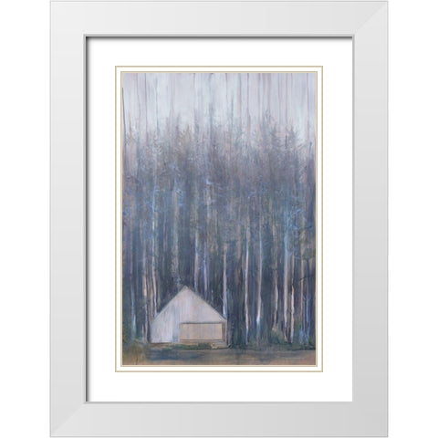 Hidden Wonder White Modern Wood Framed Art Print with Double Matting by Kamdon Kreations