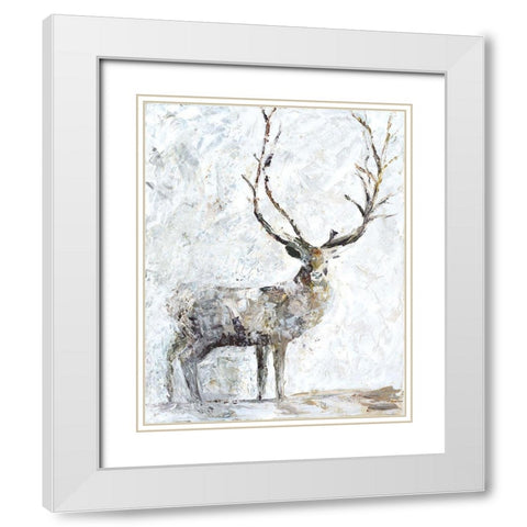 Be a Dear White Modern Wood Framed Art Print with Double Matting by Kamdon Kreations