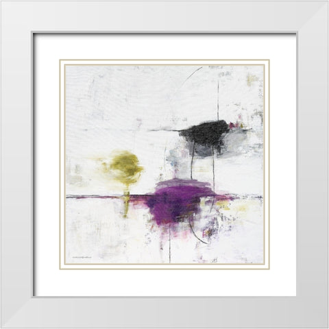 Float White Modern Wood Framed Art Print with Double Matting by Kamdon Kreations