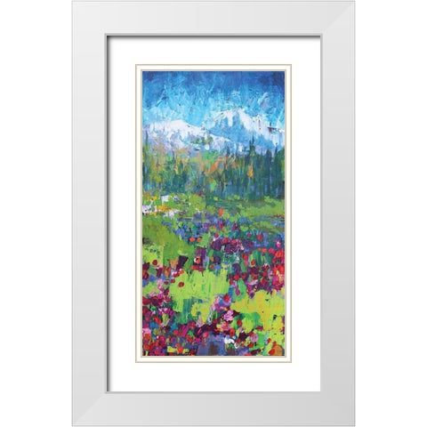 Three Sisters 3 White Modern Wood Framed Art Print with Double Matting by Kamdon Kreations