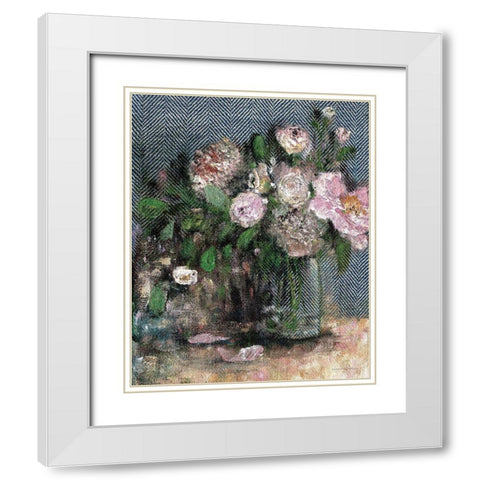 Afternoon Study White Modern Wood Framed Art Print with Double Matting by Kamdon Kreations