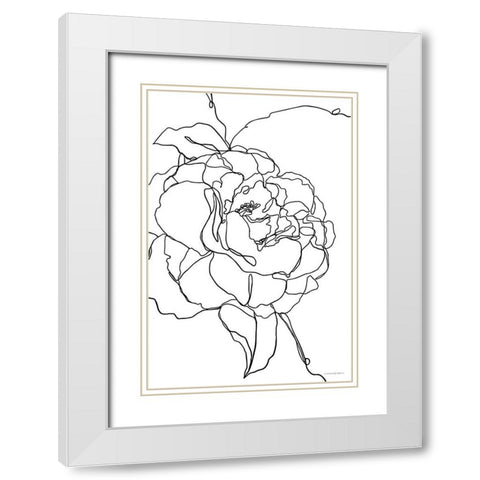 Beauty at Any Angle White Modern Wood Framed Art Print with Double Matting by Kamdon Kreations