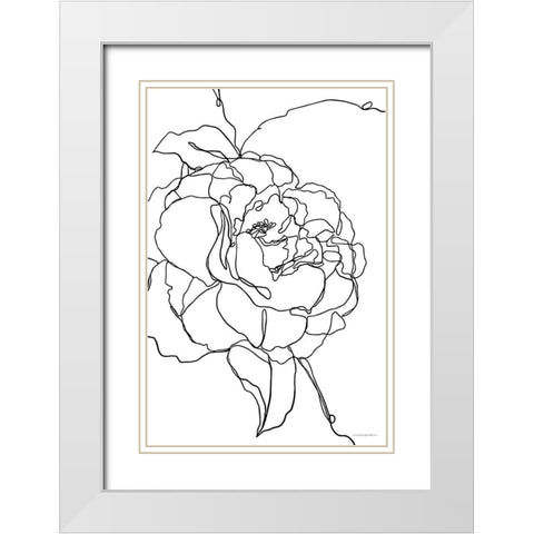 Beauty at Any Angle White Modern Wood Framed Art Print with Double Matting by Kamdon Kreations
