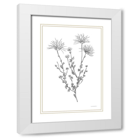 Soft Whisper White Modern Wood Framed Art Print with Double Matting by Kamdon Kreations