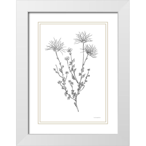 Soft Whisper White Modern Wood Framed Art Print with Double Matting by Kamdon Kreations