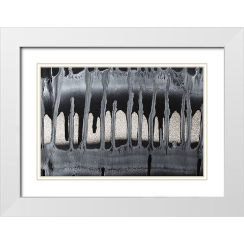 Framework I White Modern Wood Framed Art Print with Double Matting by Kamdon Kreations