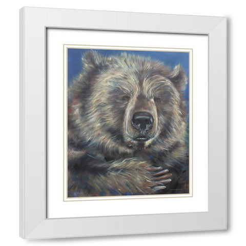 Gentle Giant     White Modern Wood Framed Art Print with Double Matting by Kamdon Kreations
