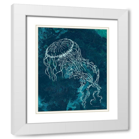 Angelic Breath  I    White Modern Wood Framed Art Print with Double Matting by Kamdon Kreations