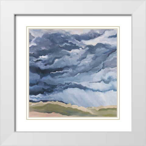 The Smell of Rain White Modern Wood Framed Art Print with Double Matting by Kamdon Kreations