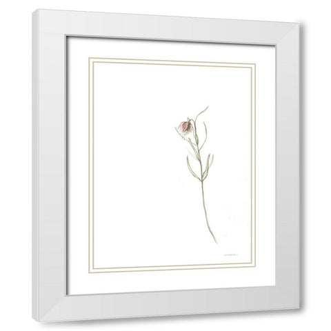 Arise White Modern Wood Framed Art Print with Double Matting by Kamdon Kreations