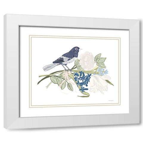 Fresh Bouquet White Modern Wood Framed Art Print with Double Matting by Kamdon Kreations