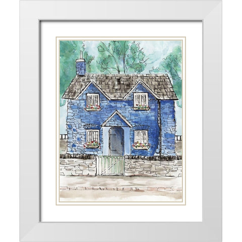Charming Morning White Modern Wood Framed Art Print with Double Matting by Kamdon Kreations