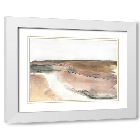 Canyon White Modern Wood Framed Art Print with Double Matting by Kamdon Kreations