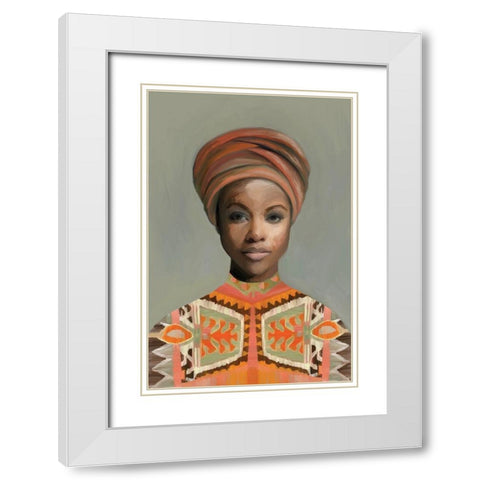 Luminescence White Modern Wood Framed Art Print with Double Matting by Kamdon Kreations