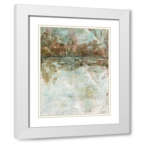 In Between White Modern Wood Framed Art Print with Double Matting by Kamdon Kreations