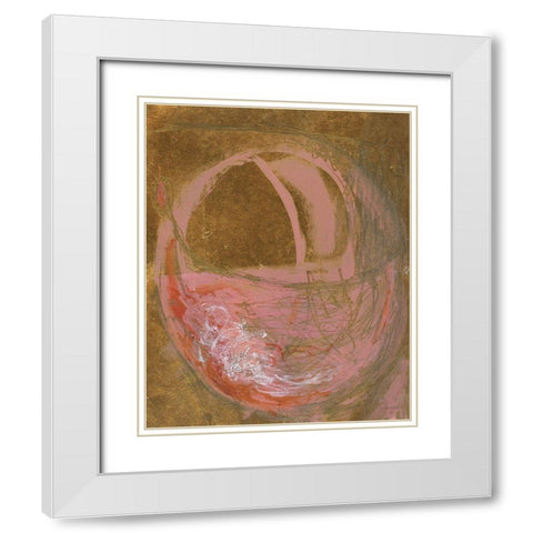Last Tulip White Modern Wood Framed Art Print with Double Matting by Kamdon Kreations