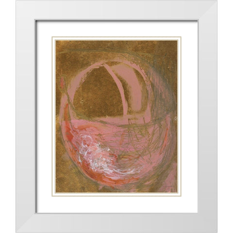 Last Tulip White Modern Wood Framed Art Print with Double Matting by Kamdon Kreations