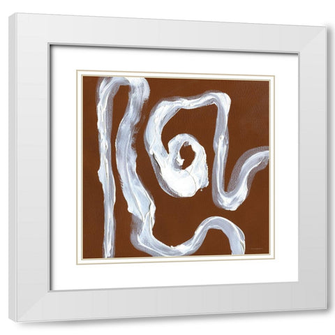 Turn White Modern Wood Framed Art Print with Double Matting by Kamdon Kreations
