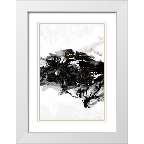 Eruption White Modern Wood Framed Art Print with Double Matting by Kamdon Kreations