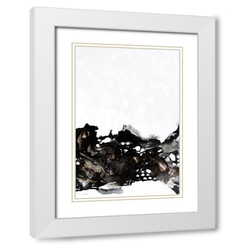 Aftermath White Modern Wood Framed Art Print with Double Matting by Kamdon Kreations