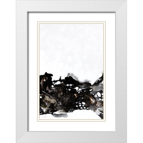 Aftermath White Modern Wood Framed Art Print with Double Matting by Kamdon Kreations