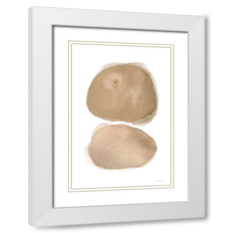 The Eye of the Beholder White Modern Wood Framed Art Print with Double Matting by Kamdon Kreations