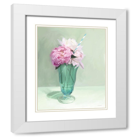 Sweetness White Modern Wood Framed Art Print with Double Matting by Kamdon Kreations