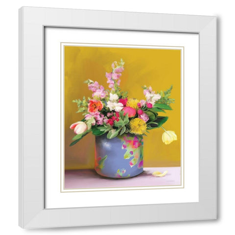 Walking on Sunshine White Modern Wood Framed Art Print with Double Matting by Kamdon Kreations