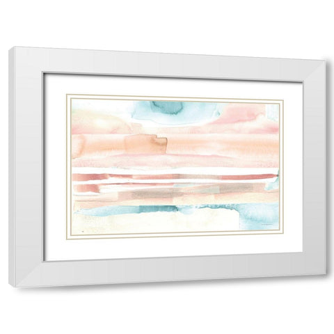 Mirage in the Desert  White Modern Wood Framed Art Print with Double Matting by Kamdon Kreations